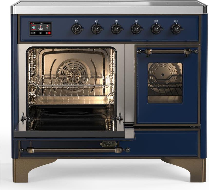 Ilve UMDIB40NR3MBB Midnight Blue With Burnished Trim
