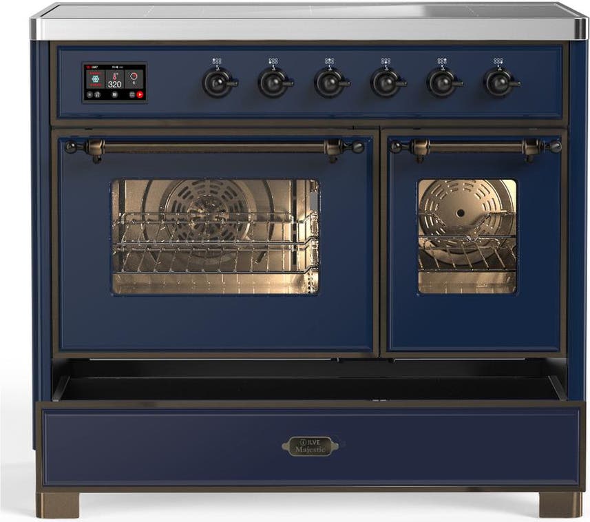Ilve UMDIB40NR3MBB Midnight Blue With Burnished Trim