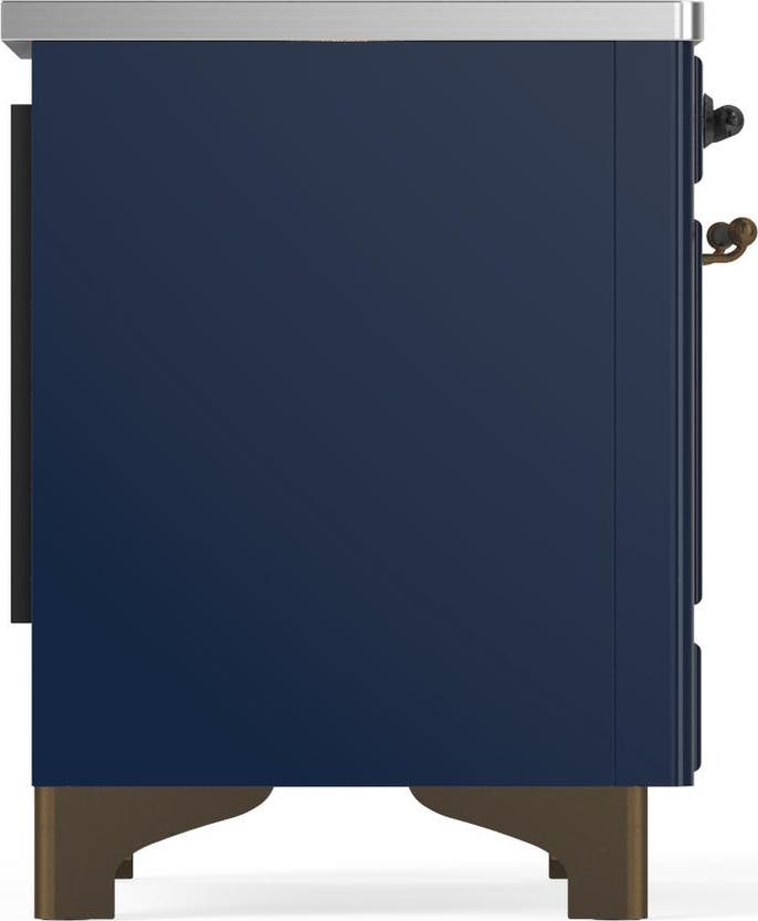 Ilve UMDIB40NR3MBB Midnight Blue With Burnished Trim