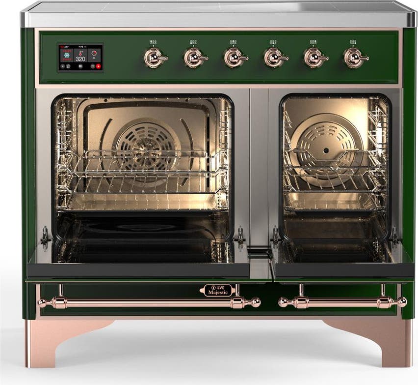 Ilve UMDIB40NR3EGP Emerald Green With Copper Trim