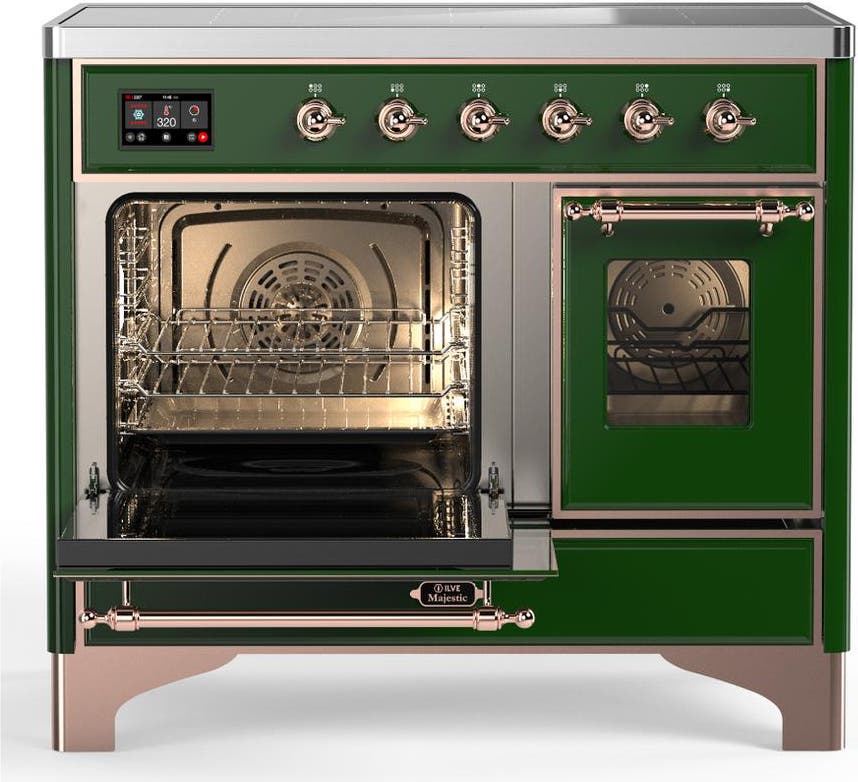 Ilve UMDIB40NR3EGP Emerald Green With Copper Trim