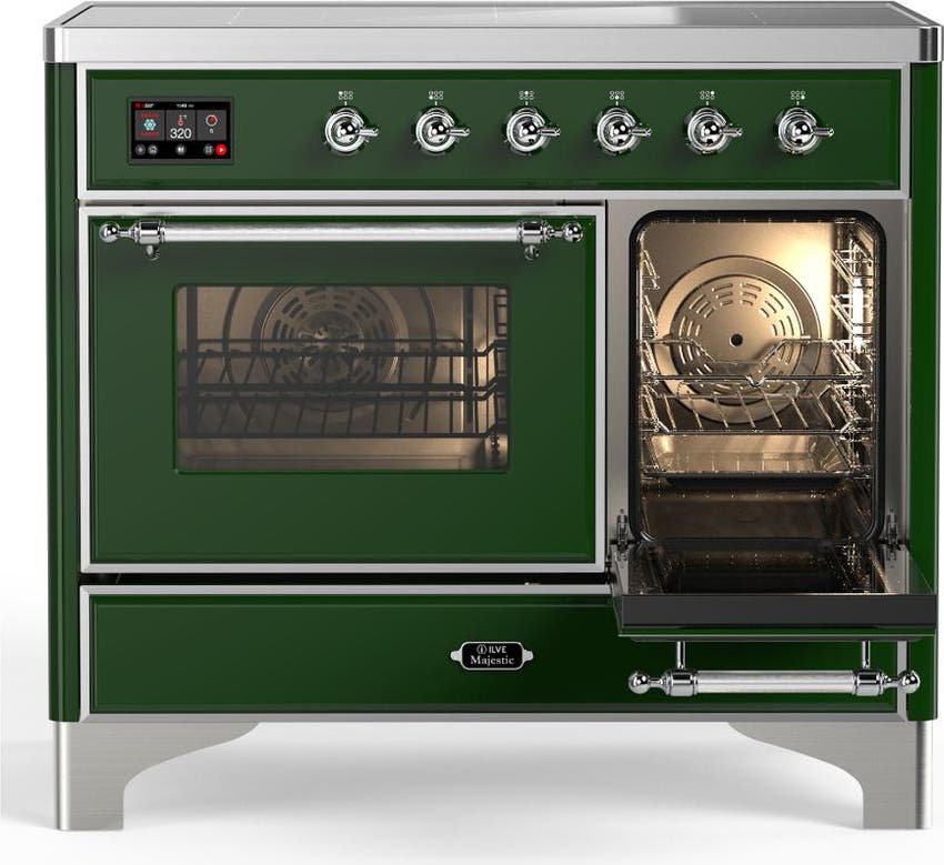 Ilve UMDIB40NR3EGC Emerald Green With Chrome Trim