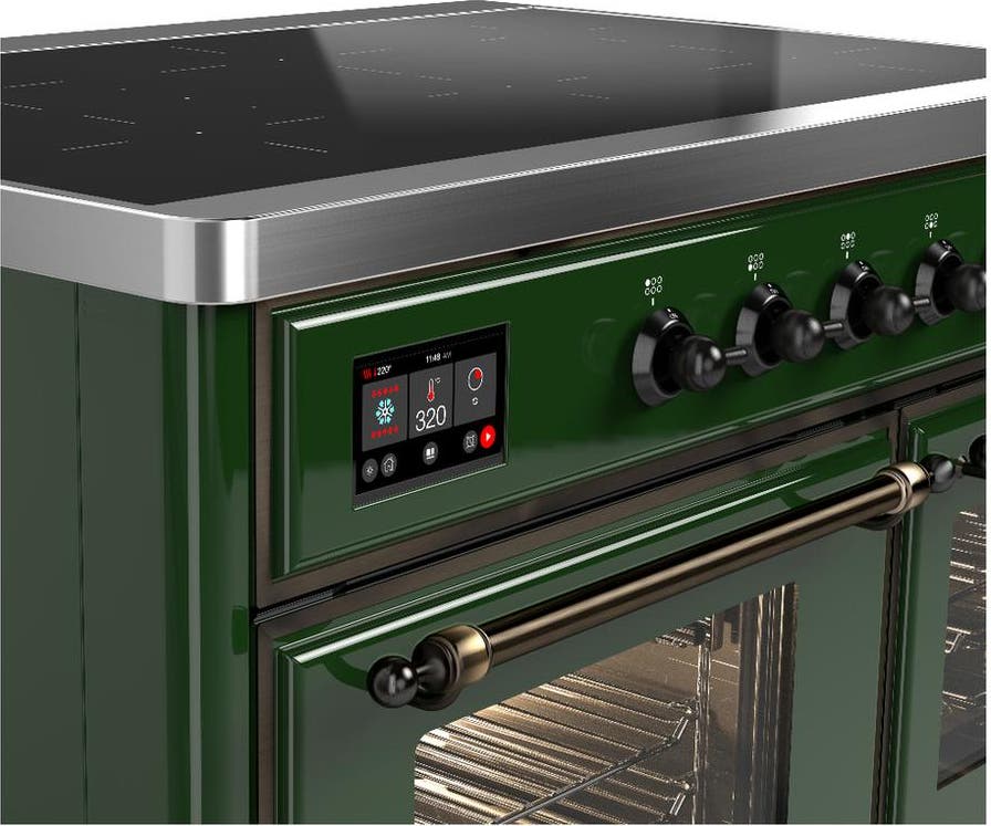 Ilve UMDIB40NR3EGB Emerald Green With Burnished Trim