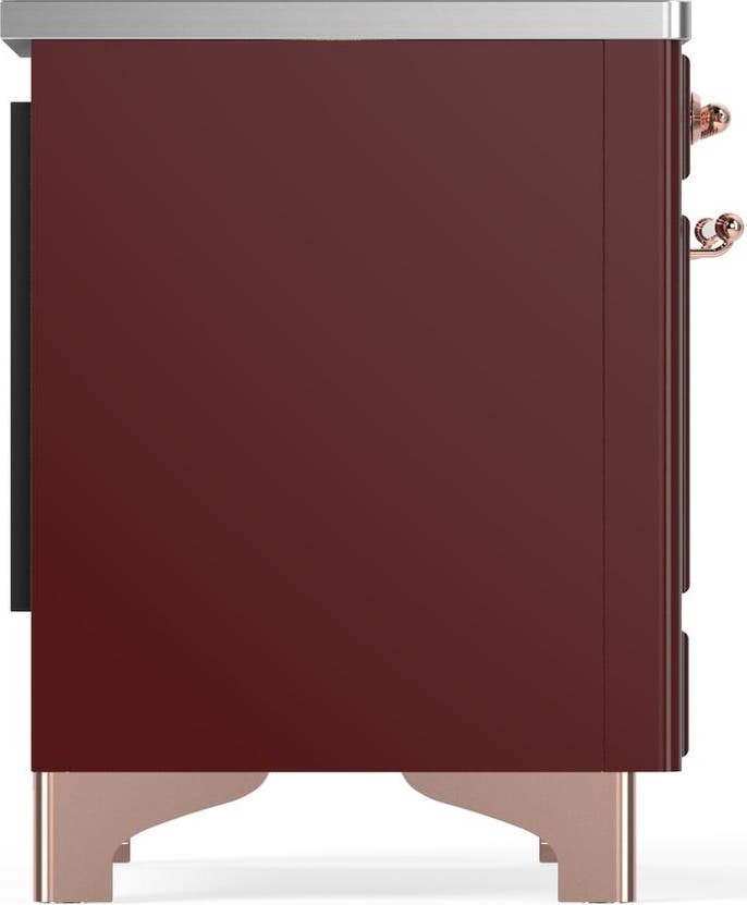 Ilve UMDIB40NR3BUP Burgundy With Copper Trim