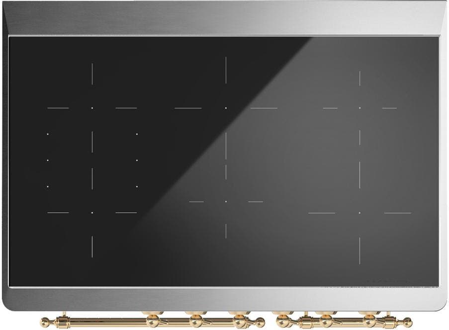 Ilve UMDIB40NR3BUG Burgundy With Brass Trim