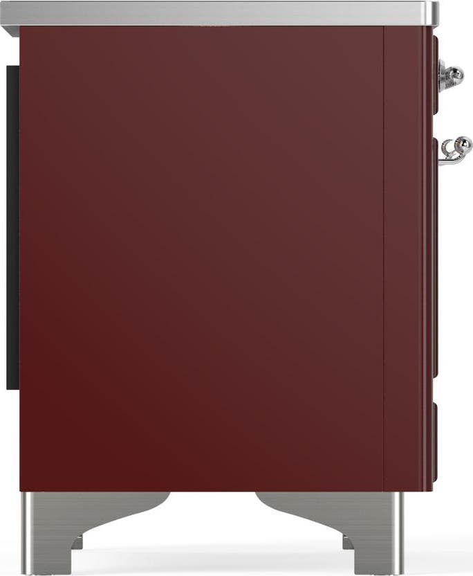 Ilve UMDIB40NR3BUC Burgundy With Chrome Trim