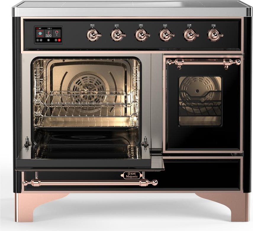 Ilve UMDIB40NR3BKP Glossy Black With Copper Trim