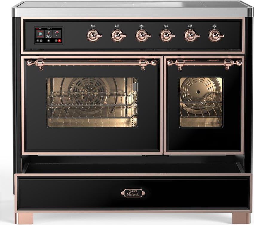 Ilve UMDIB40NR3BKP Glossy Black With Copper Trim