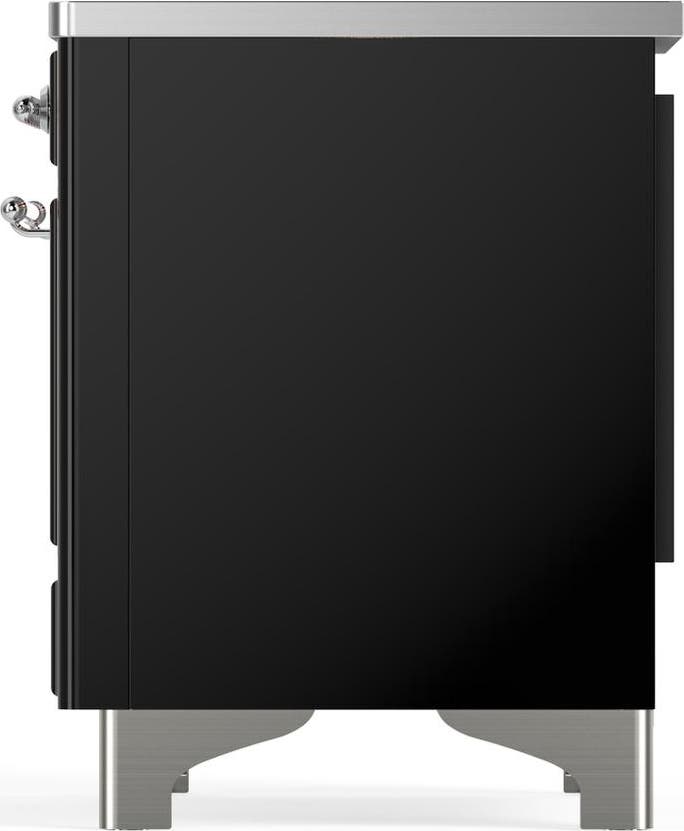 Ilve UMDIB40NR3BKC Glossy Black With Chrome Trim