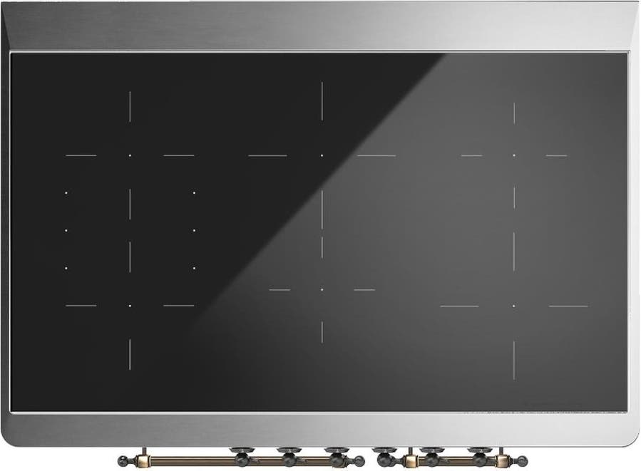 Ilve UMDIB40NR3BKB Glossy Black With Burnished Trim