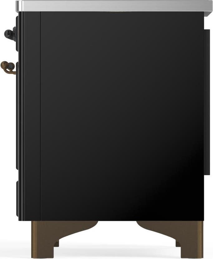 Ilve UMDIB40NR3BKB Glossy Black With Burnished Trim