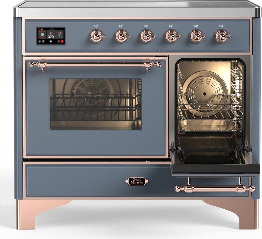 Ilve UMDIB40NR3BGP Blue Grey With Copper Trim
