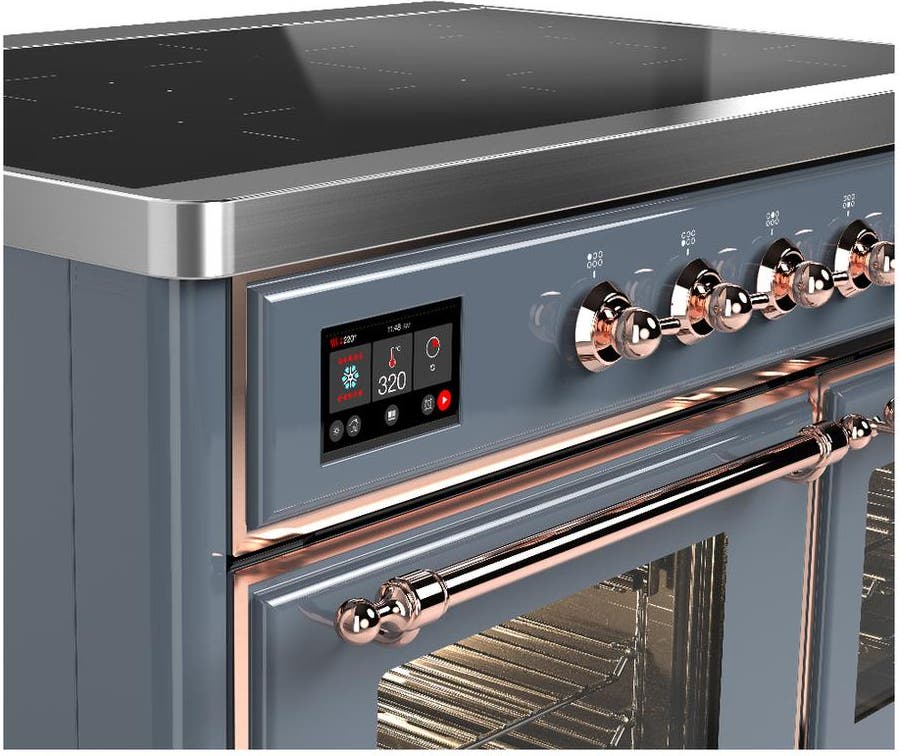 Ilve UMDIB40NR3BGP Blue Grey With Copper Trim