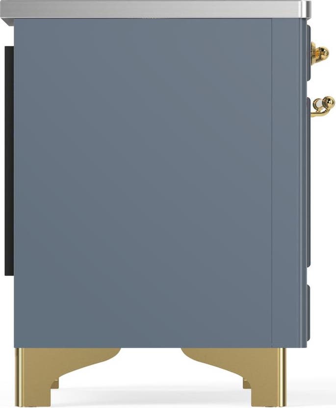 Ilve UMDIB40NR3BGG Blue Grey With Brass Trim