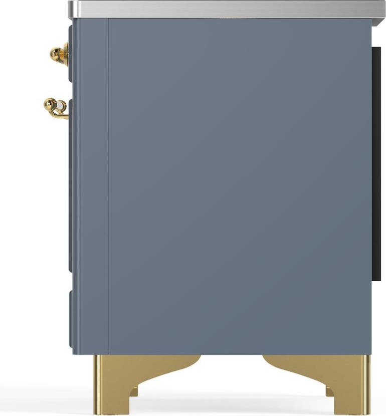 Ilve UMDIB40NR3BGG Blue Grey With Brass Trim