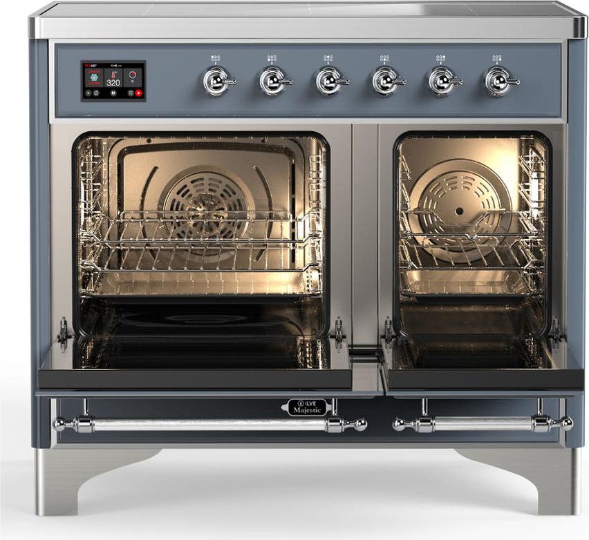 Ilve UMDIB40NR3BGC Blue Grey With Chrome Trim