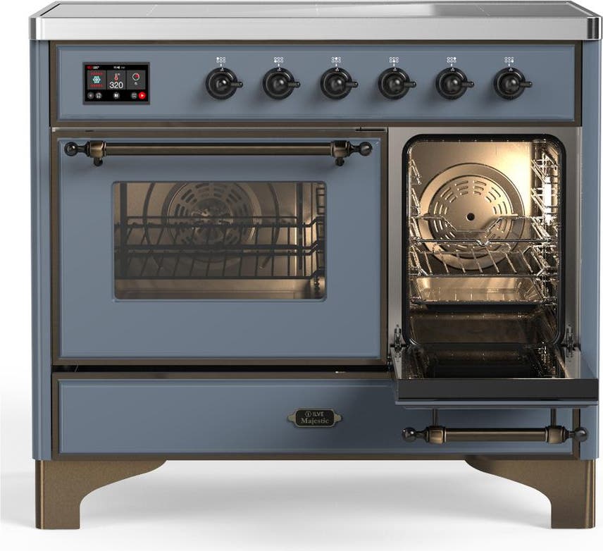 Ilve UMDIB40NR3BGB Blue Grey With Burnished Trim