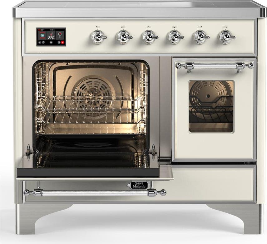Ilve UMDIB40NR3AWC Antique White With Chrome Trim
