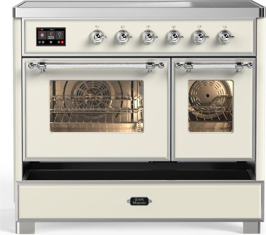 Ilve UMDIB40NR3AWC Antique White With Chrome Trim