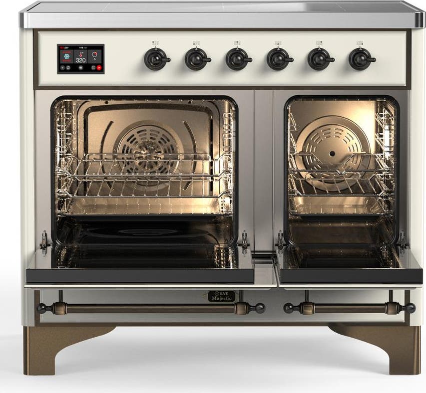 Ilve UMDIB40NR3AWB Antique White With Burnished Trim