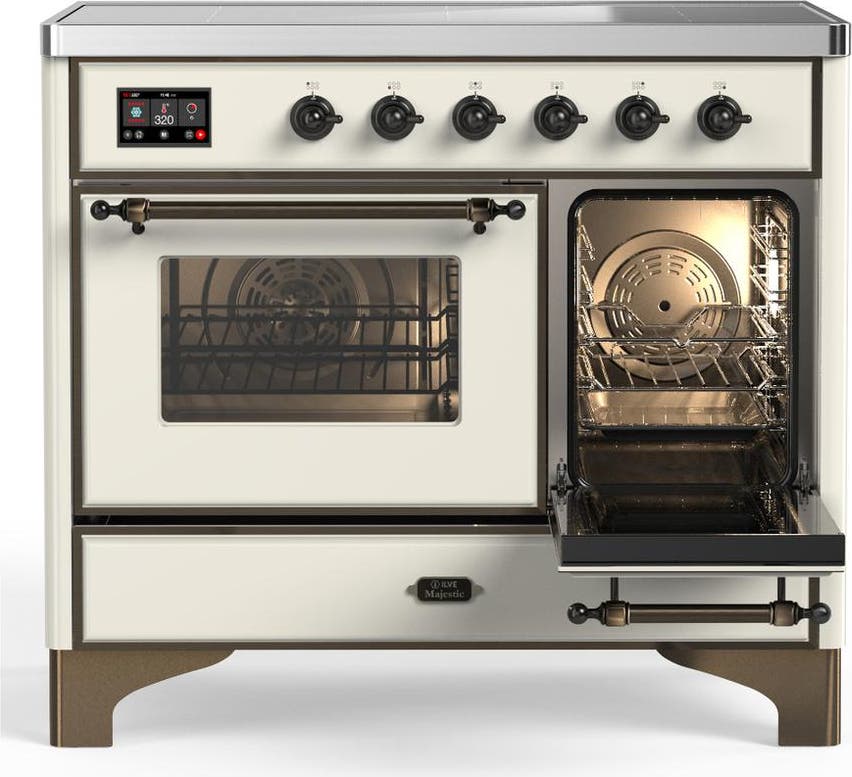 Ilve UMDIB40NR3AWB Antique White With Burnished Trim