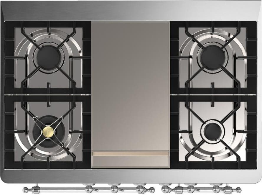 Ilve UMD40FQNR3WHCLP White With Chrome Trim, Liquid Propane
