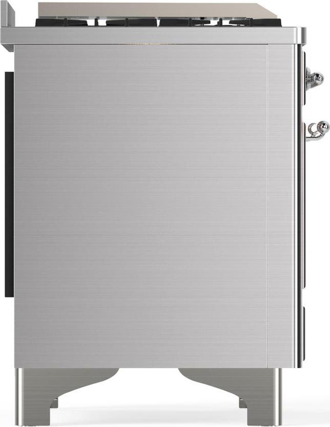 Ilve UMD40FQNR3SSCLP Stainless Steel With Chrome Trim, Liquid Propane