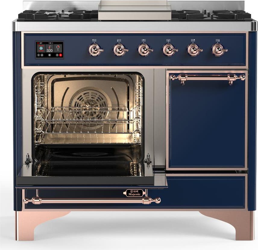Ilve UMD40FQNR3MBP Midnight Blue With Copper Trim, Natural Gas