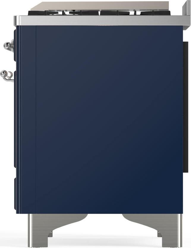 Ilve UMD40FQNR3MBCLP Midnight Blue With Chrome Trim, Liquid Propane