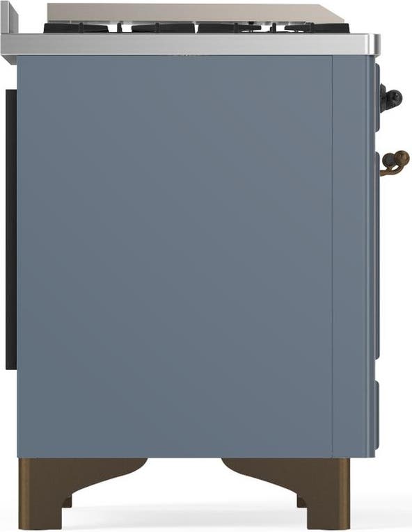 Ilve UMD40FQNR3BGB Blue Grey With Burnished Trim, Natural Gas