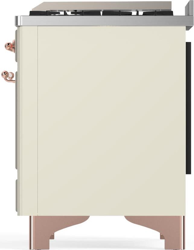 Ilve UMD40FQNR3AWP Antique White With Copper Trim, Natural Gas