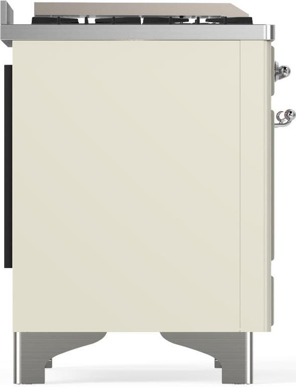 Ilve UMD40FQNR3AWCLP Antique White With Chrome Trim, Liquid Propane