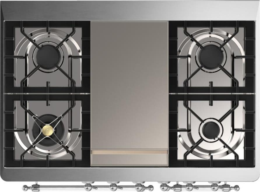 Ilve UMD40FNR3WHCLP White With Chrome Trim, Liquid Propane
