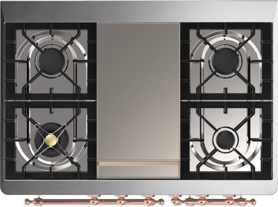 Ilve UMD40FNR3EGPLP Emerald Green With Copper Trim, Liquid Propane
