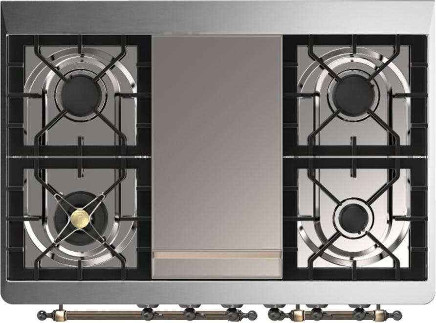 Ilve UMD40FNR3EGBLP Emerald Green With Burnished Trim, Liquid Propane