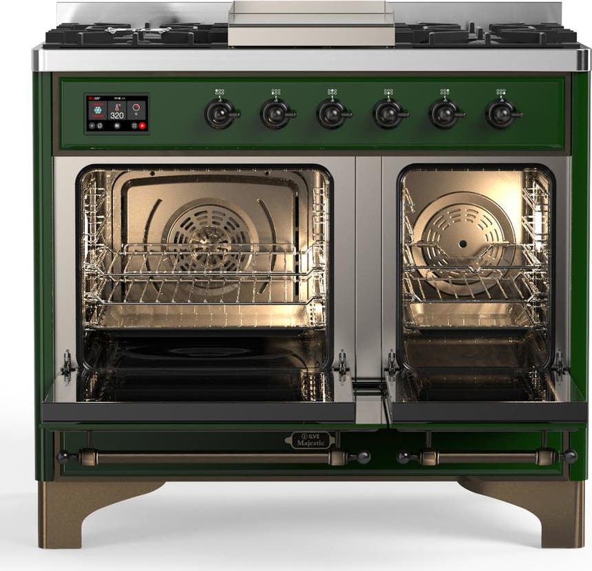 Ilve UMD40FNR3EGB Emerald Green With Burnished Trim, Natural Gas