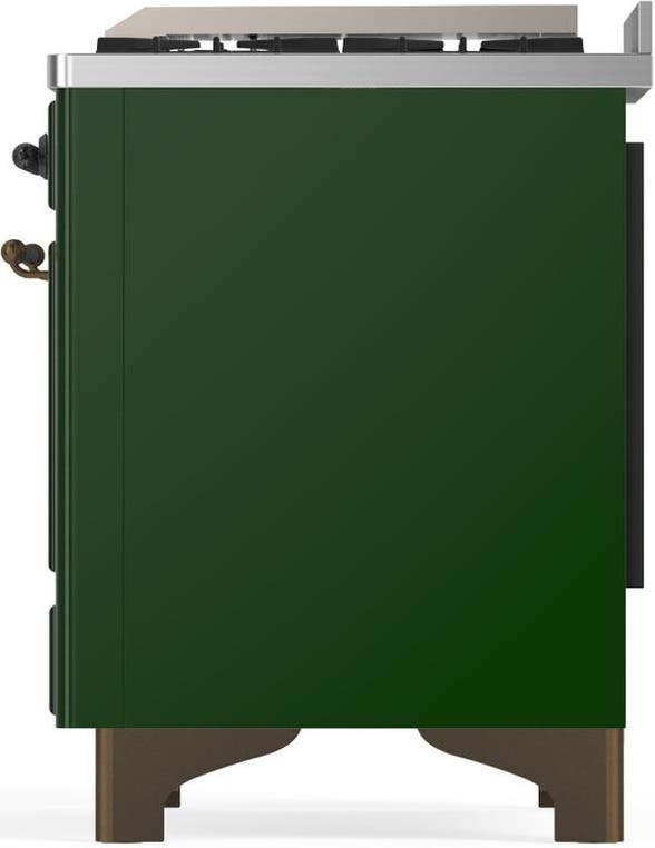 Ilve UMD40FNR3EGB Emerald Green With Burnished Trim, Natural Gas