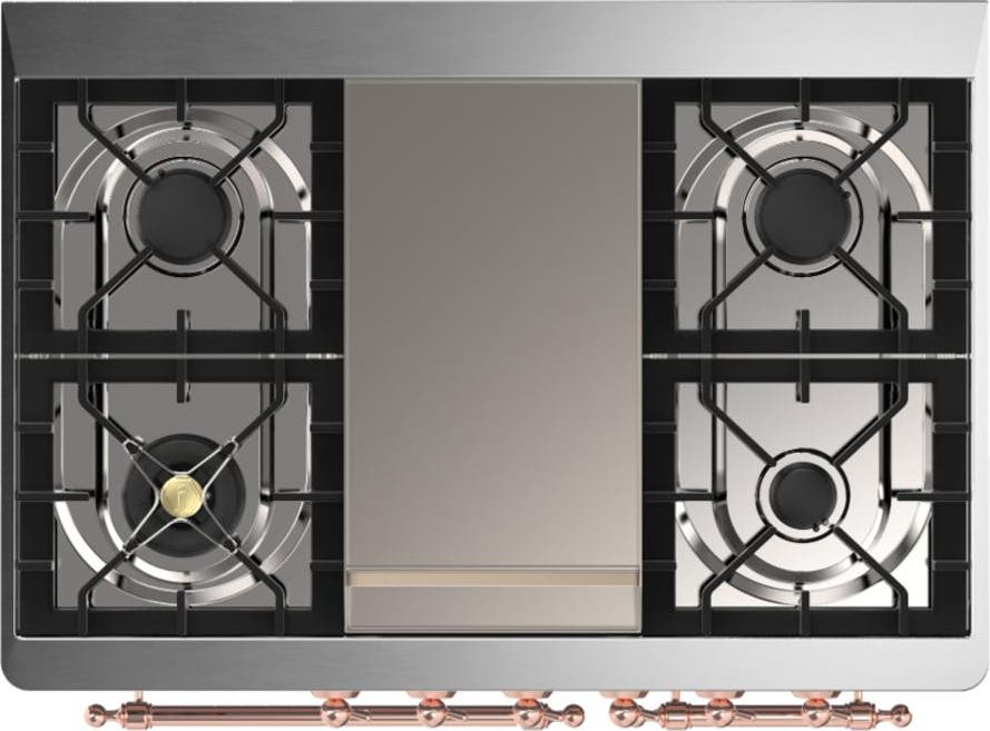 Ilve UMD40FNR3BGPLP Blue Grey With Copper Trim, Liquid Propane