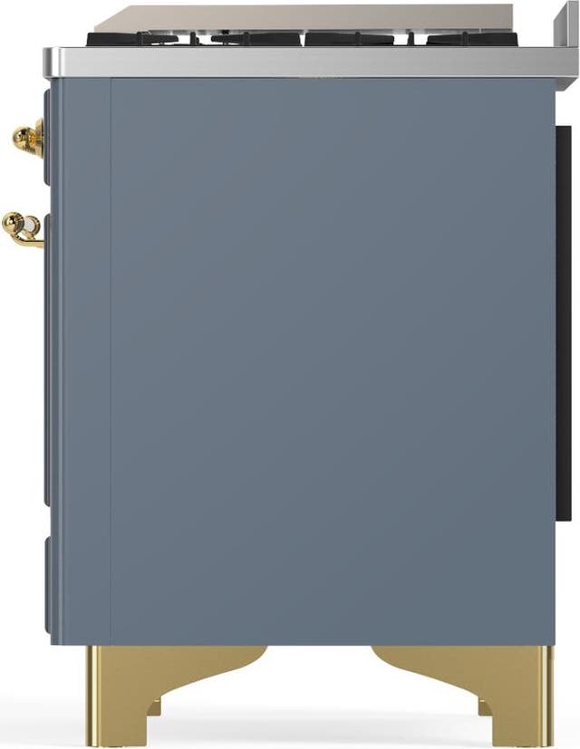 Ilve UMD40FNR3BGG Blue Grey With Brass Trim, Natural Gas