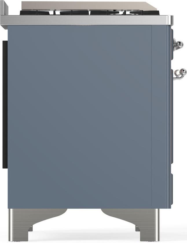 Ilve UMD40FNR3BGCLP Blue Grey With Chrome Trim, Liquid Propane