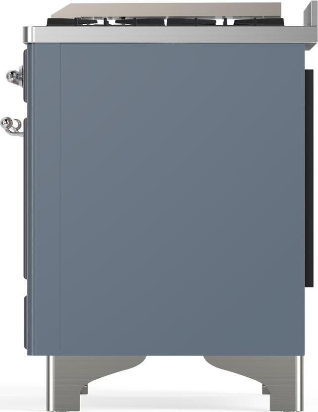 Ilve UMD40FNR3BGCLP Blue Grey With Chrome Trim, Liquid Propane