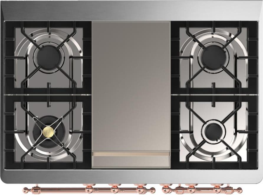 Ilve UMD40FNR3AWPLP Antique White With Copper Trim, Liquid Propane