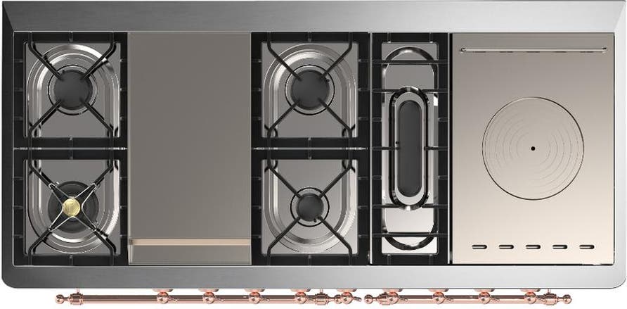 Ilve UM60FSQNR3WHPLP White With Copper Trim, Liquid Propane