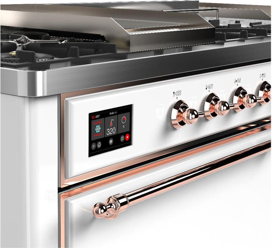 Ilve UM60FSQNR3WHP White With Copper Trim, Natural Gas