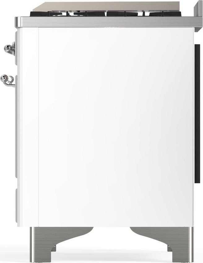Ilve UM60FSQNR3WHC White With Chrome Trim, Natural Gas