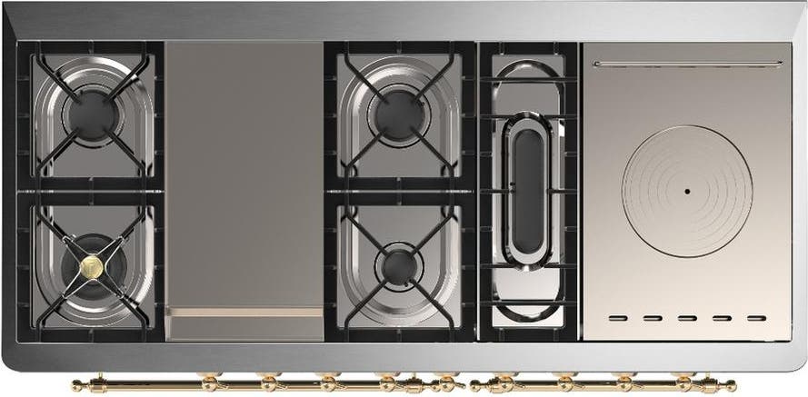 Ilve UM60FSQNR3MBG Midnight Blue With Brass Trim, Natural Gas