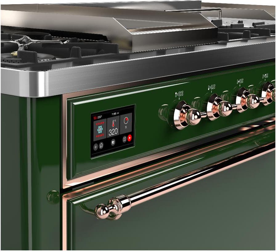 Ilve UM60FSQNR3EGP Emerald Green With Copper Trim, Natural Gas