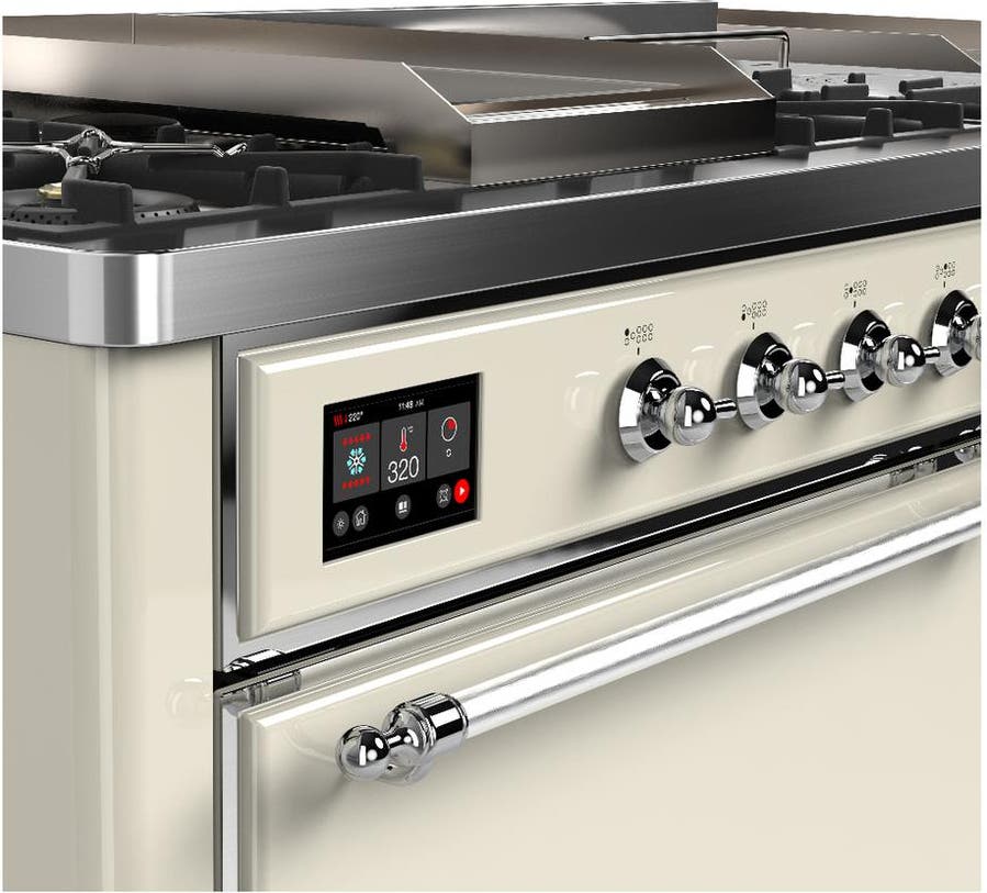 Ilve UM60FSQNR3AWCLP Antique White With Chrome Trim, Liquid Propane