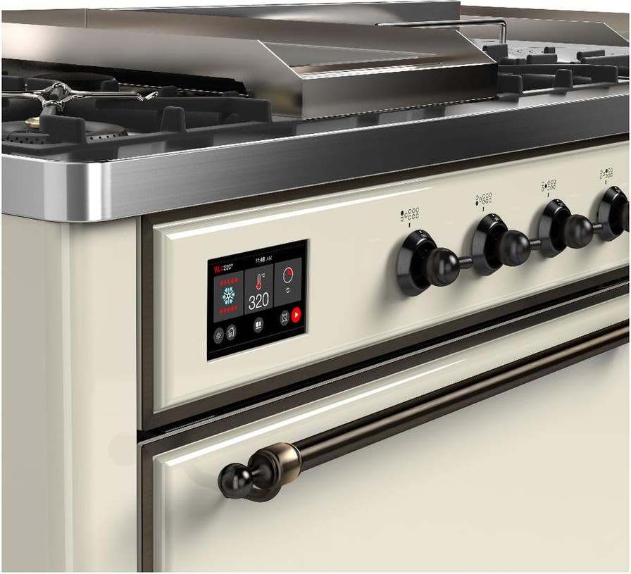 Ilve UM60FSQNR3AWB Antique White With Burnished Trim, Natural Gas