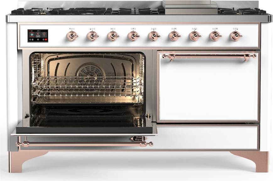 Ilve UM60FQNR3WHP White With Copper Trim, Natural Gas